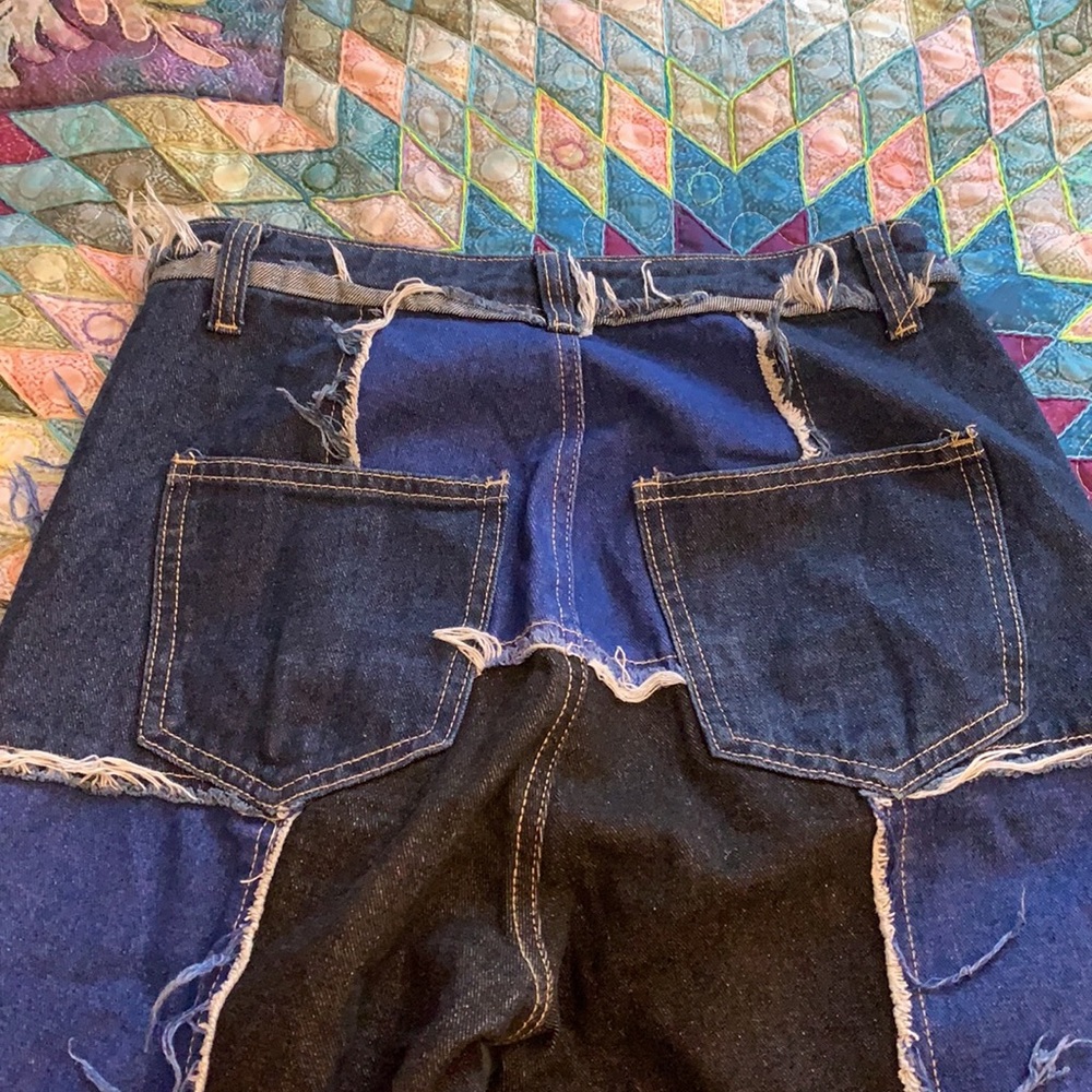 patch work pants - Picture 3 of 3